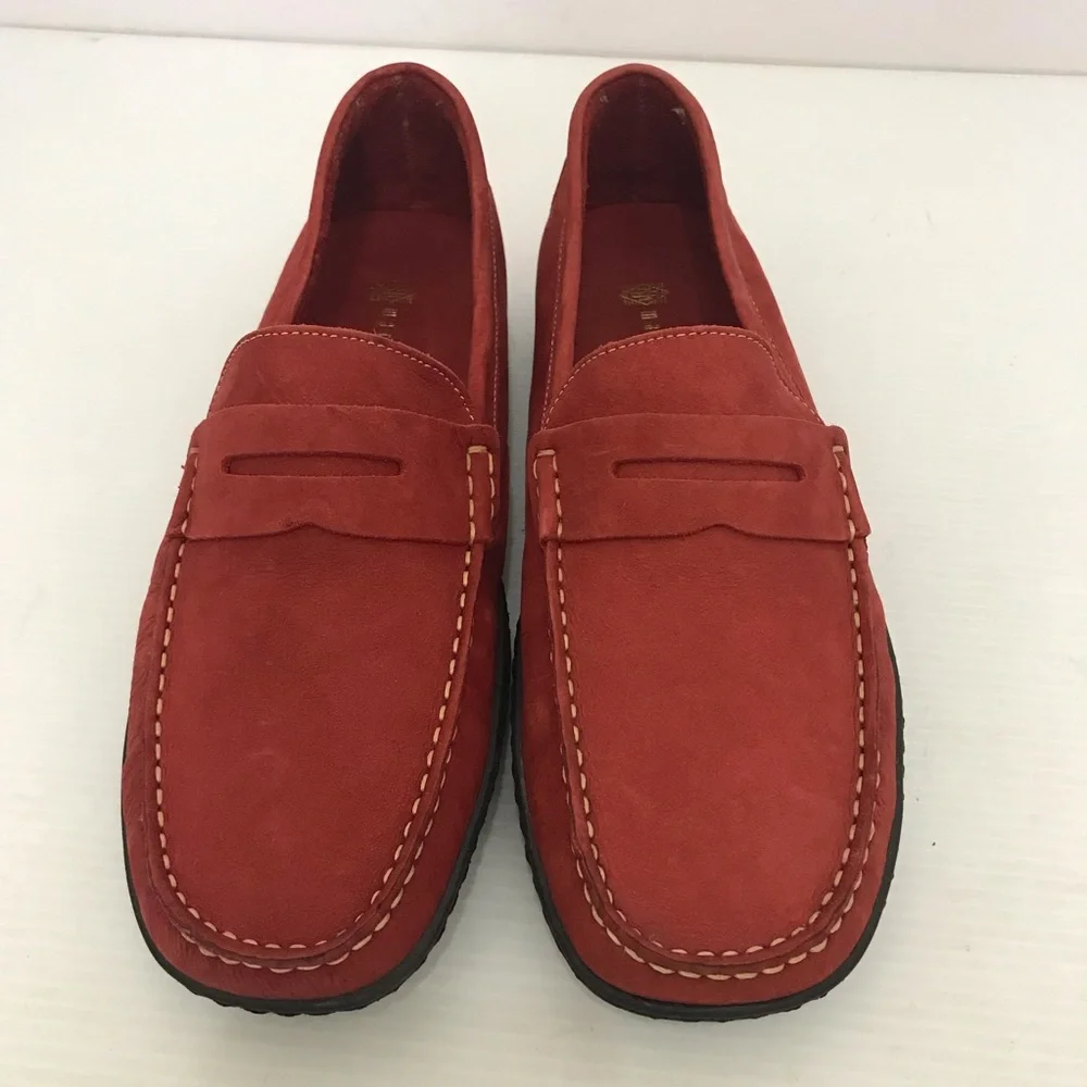 Martin Dingman Men's Red Loafers Size 9.5